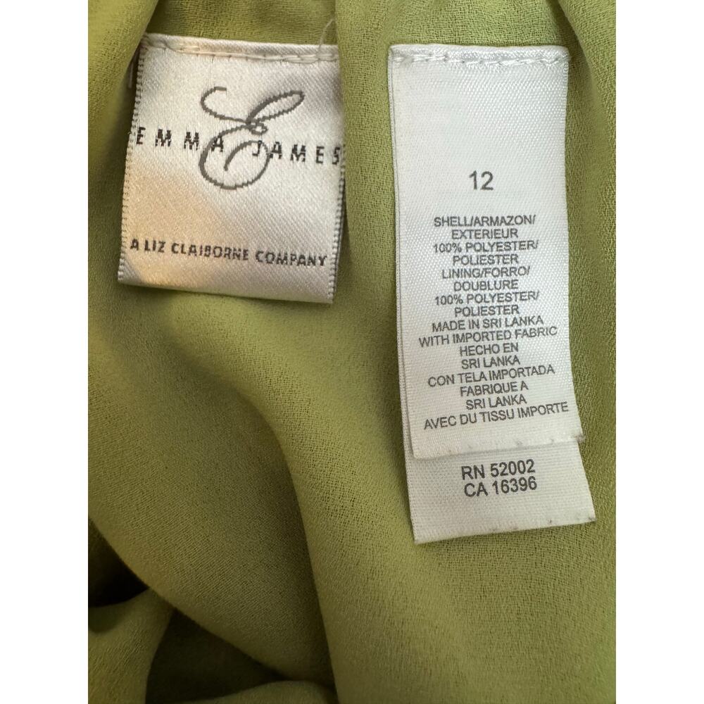 Y2K Emma James Floral Asymmetrical Midi Skirt Green Purple Size 12 - Picture 5 of 6
